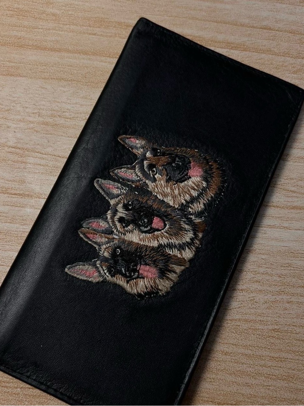 Custom German Shepard checkbook